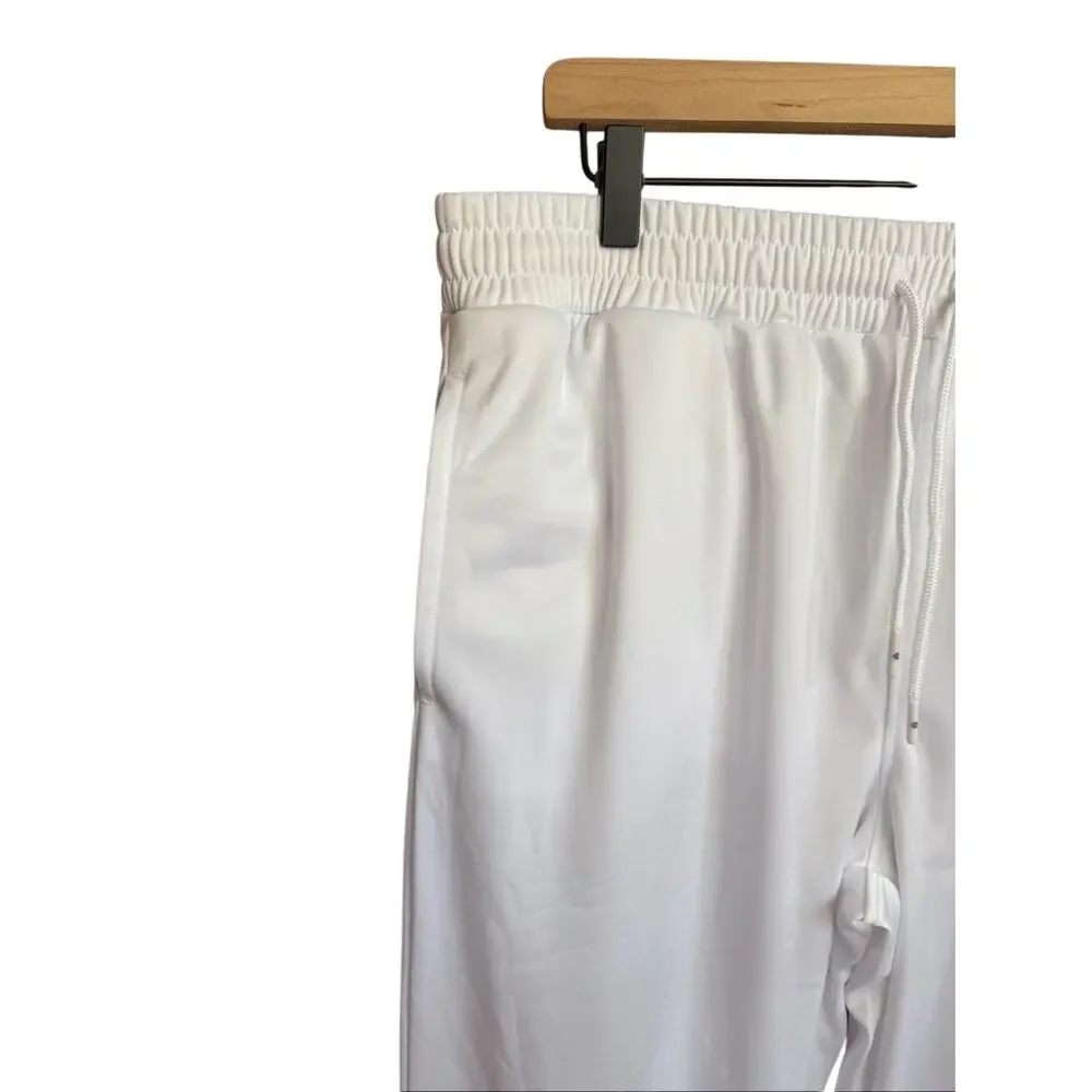Sergio Tacchini Men’s Sweatpants White with Rainbow Print Size XL Tracksuit Pant